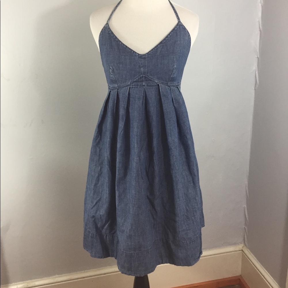 🍀✨Lucky denim halter dress ✨🍀